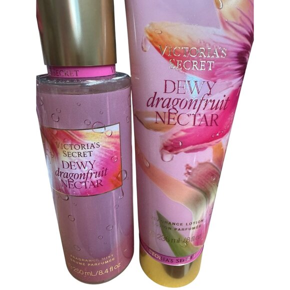 Victoria's Secret 2pc Dewy Dragon Fruit Nectar NEW - Picture 2 of 3